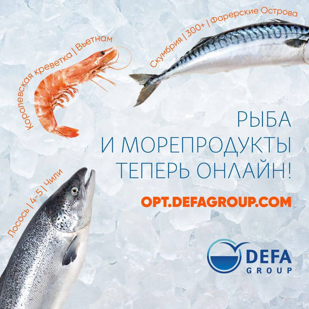 Defa group запустила оптовый интернет-магазин - Defa group - рыба и морепродукты оптом